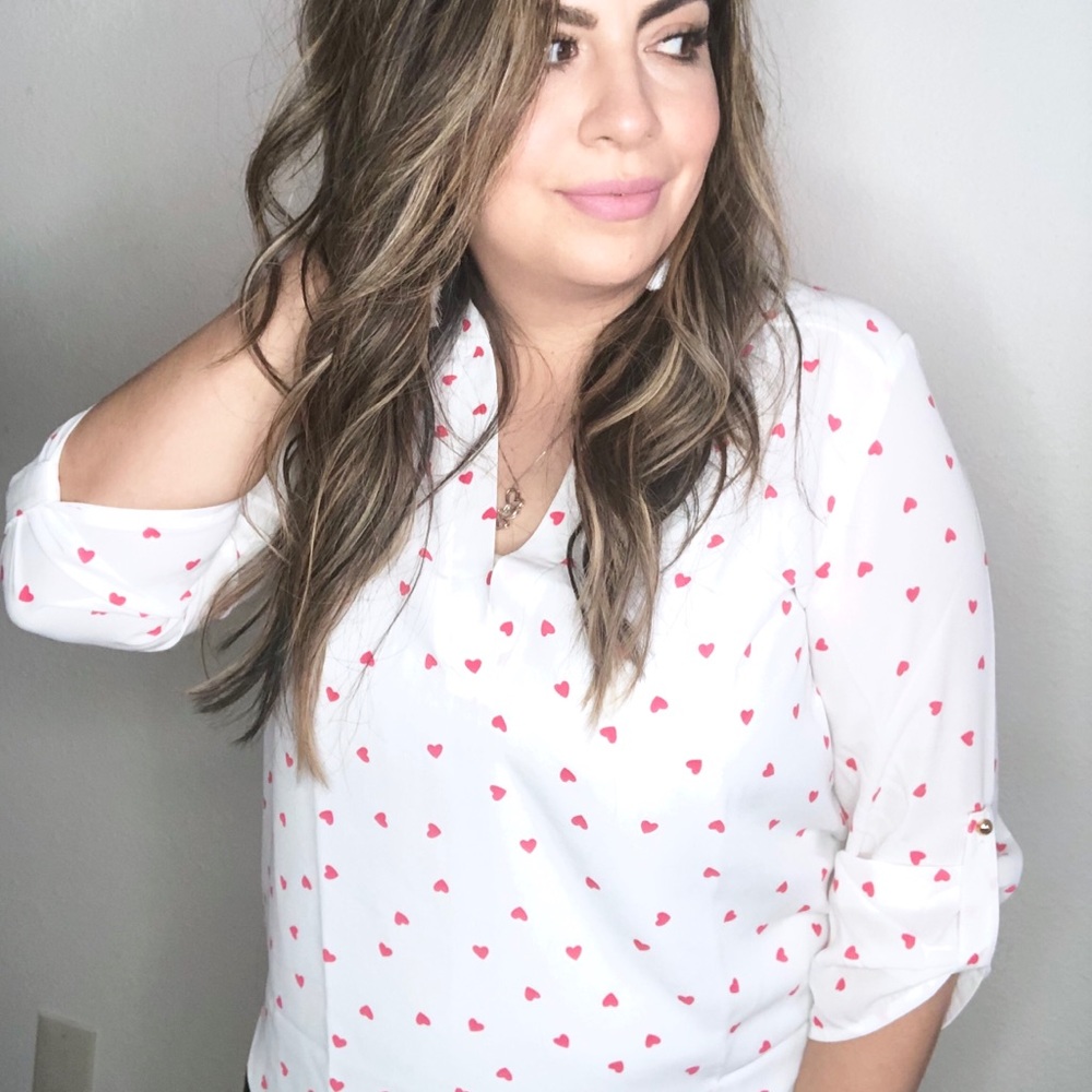 White Heart Blouse